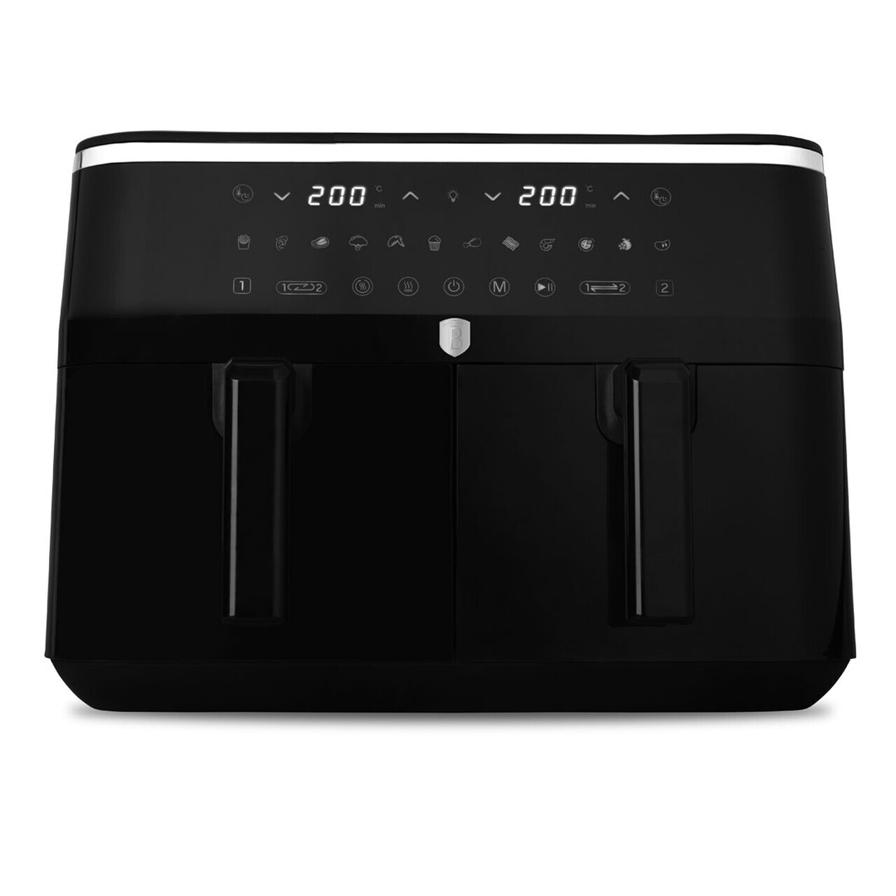 Friteuza dubla cu aer cald Berlinger Haus, Black Rose, 2600W-3100W, 4.5+4.5 L, negru - imagine 6